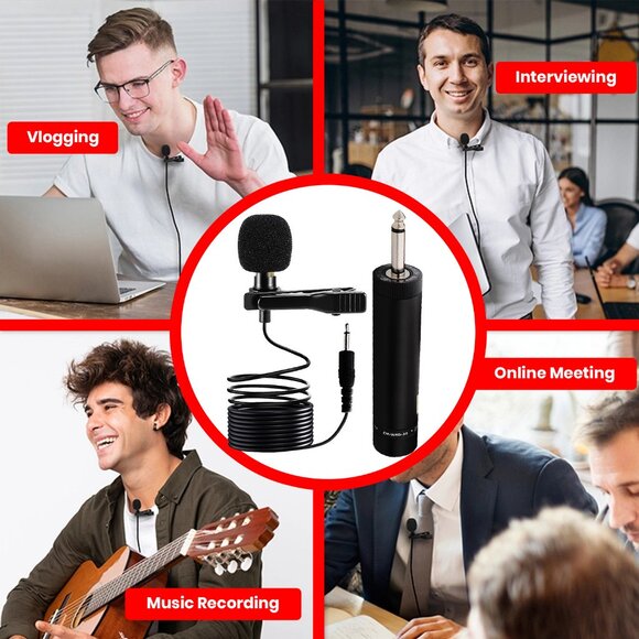 5 CORE Premium Lavalier Microphone Lapel Clip-on Mini Wired Omnidirectional Cond - Picture 14 of 15